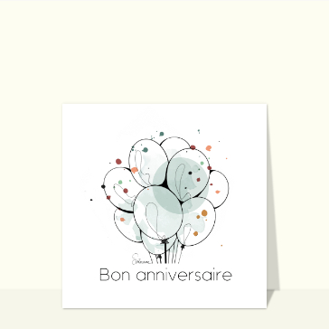 Ballons élégants pour un anniversaire festif