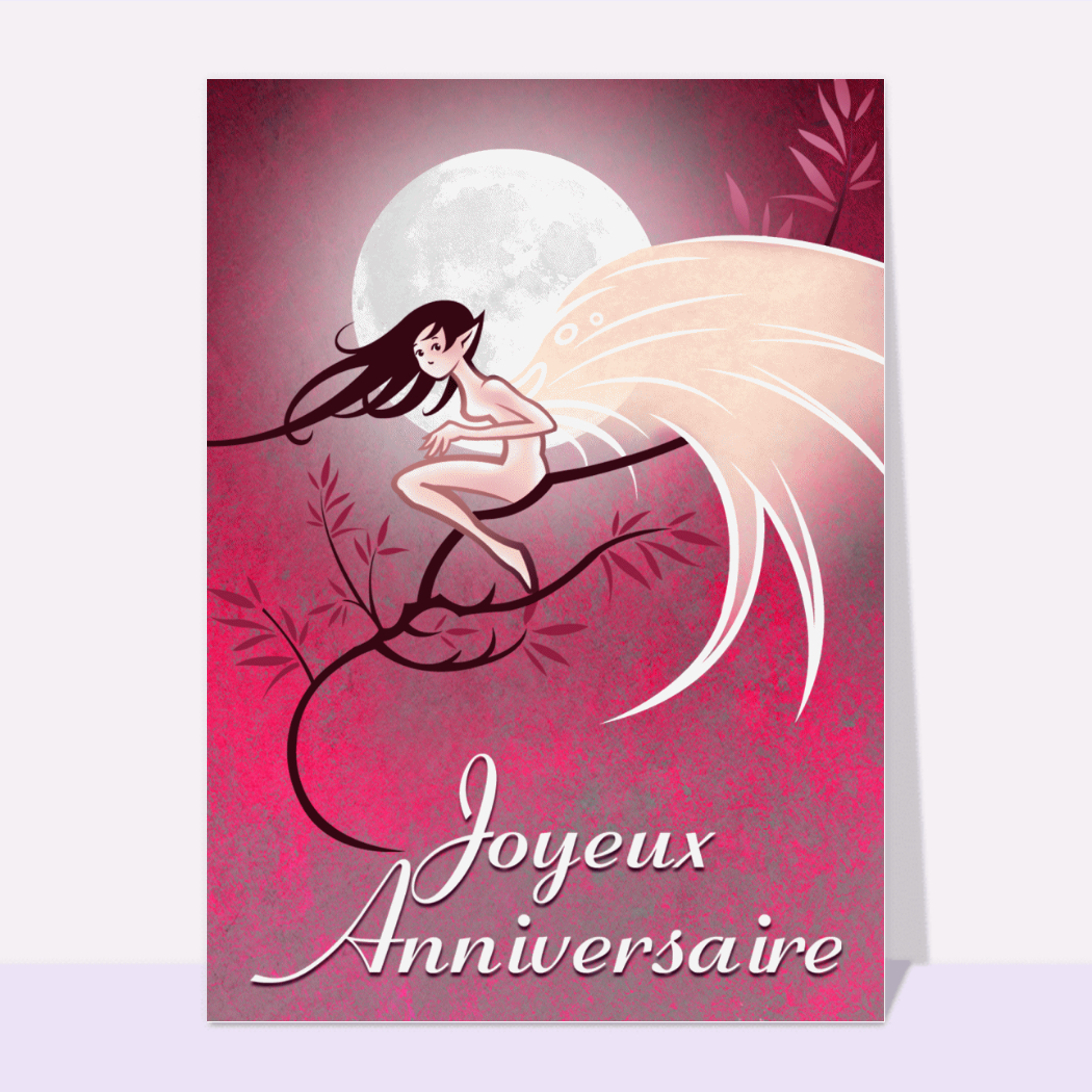 Afie Carte Heureux Anniversaire PORTE-BILLETS intérieur Fleurs