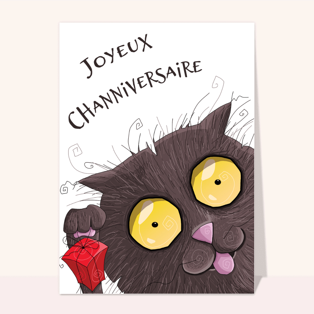 Carte Anniversaire Chat Des 0 99 Envoi Rapide Avec La Carterie Merci Facteur 41 Cartes Anniversaire Chat Exclusives