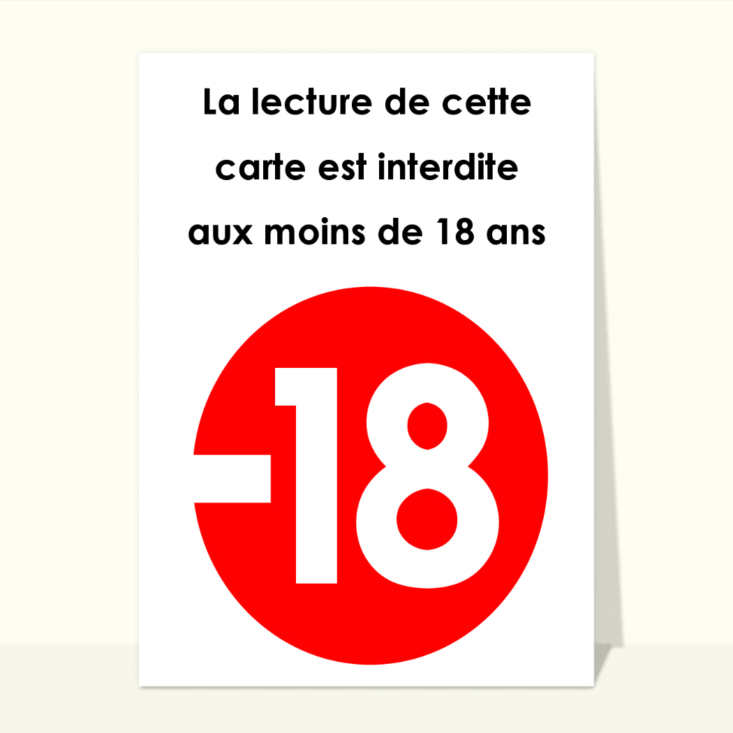 Carte A Faire à 18 Ans : Envoyer une vraie Carte Anniversaire 18 Ans dès  0,99€ - Merci Facteur