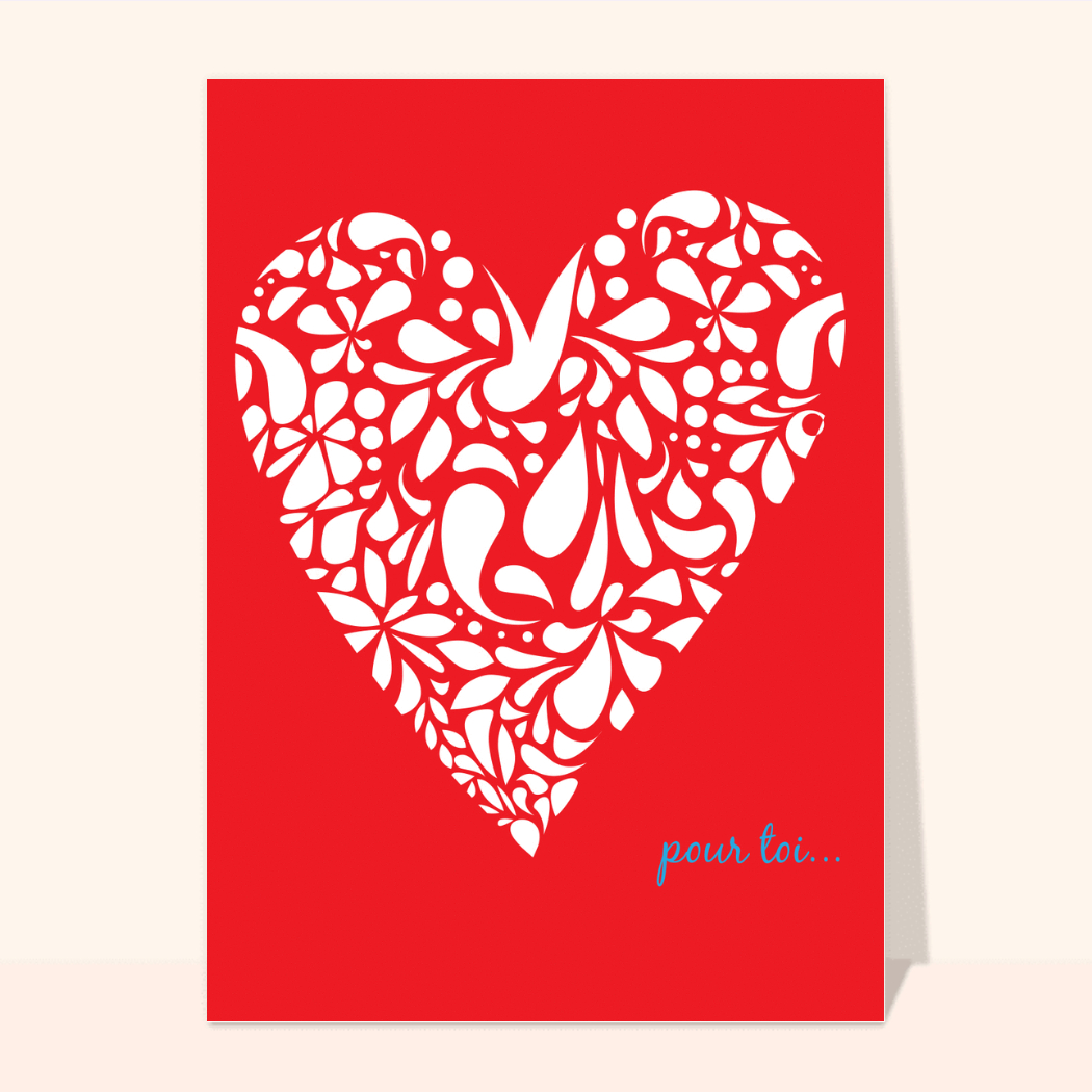 Carte Un Gros Coeur Pour Toi : Envoyer une vraie Carte Avec Coeurs dès 0,99€  - Merci Facteur