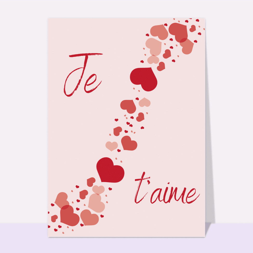 Carte Mon Amour Avec Un Coeur : Envoyer une vraie Carte Avec Coeurs dès  0,99€ - Merci Facteur