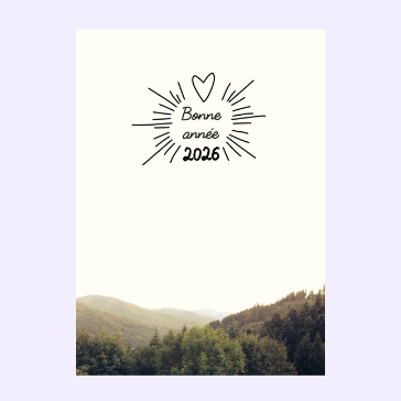 Voeux naturels pour une année épanouissante 2026