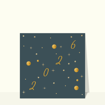 Voeux dorés et célestes pour 2026