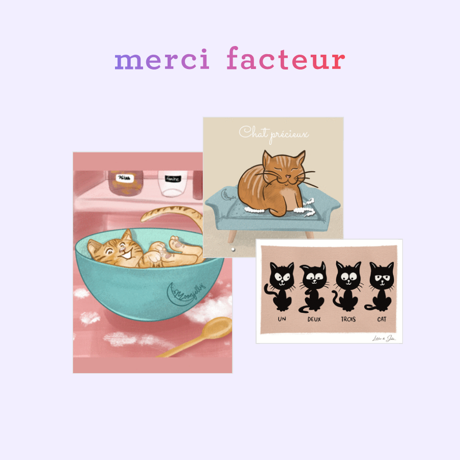 Envoyez Une Jolie Carte Chat Et Chaton Des 0 99 Envoi Rapide Avec Merci Facteur 32 Cartes Exclusives