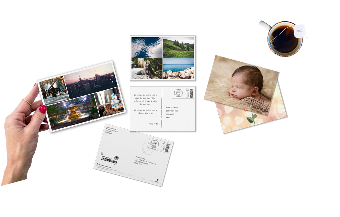 Envoi de Carte Postale Personnalisée avec photos - Merci Facteur
