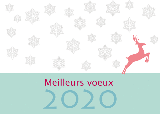 Carte de voeux originale pour 2019, envoyer cette carte 