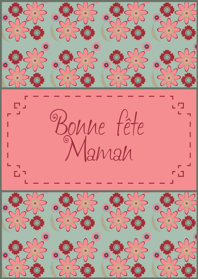 Carte Bonne Fête Maman En Broderie : Envoyer une Carte 