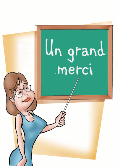 Carte La Maitresse Un Grand Merci Envoyer Une Vraie Carte Remerciement Des 0 99 Merci Facteur