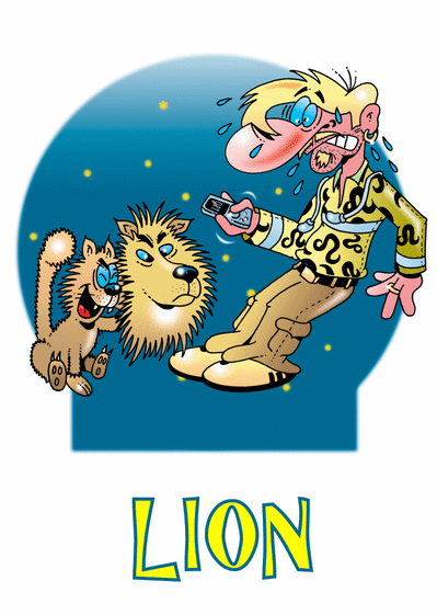 Carte Le Signe Du Lion Envoyer Une Carte Humour Horoscope Des 0 99 Merci Facteur