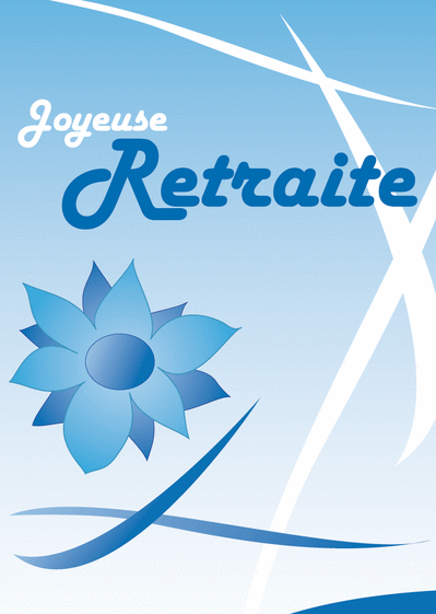 Carte Joyeuse Retraite Tout En Bleu : Envoyer une Carte 