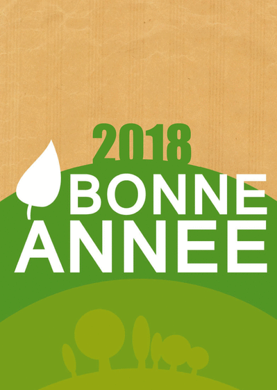 Carte Une Bonne Année 2019 Verte : Envoyer une Carte De 