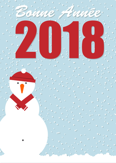 Carte Bonne Année 2019 Sous La Neige : Envoyer une Carte 