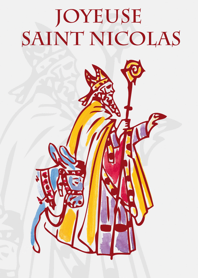 Carte Saint Nicolas A L Aquarelle Envoyer Une Carte Saint Nicolas Des 0 99 Merci Facteur