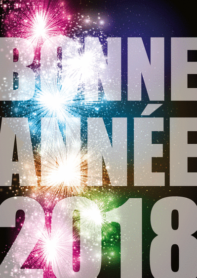 Carte Explosion Colorée Bonne Année 2019 : Envoyer une 