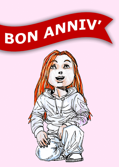 Carte Bon Anniversaire Petite Fille Rousse Envoyer Une Carte Anniversaire Enfant Des 0 99 Merci Facteur