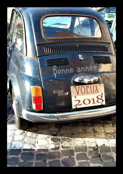 Carte La Bonne Année 2019 Sur Une Fiat 500 : Envoyer une 