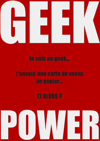 Carte Bonne Annee 21 Geek Power Envoyer Une Carte De Voeux 21 Pour Geek Des 0 99 Merci Facteur