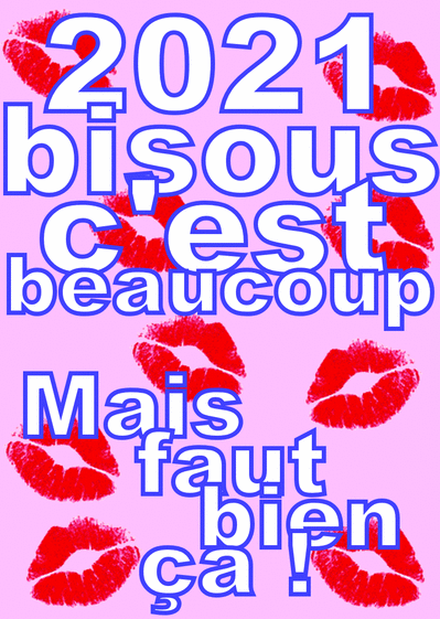 Carte Bisous Pour La Nouvelle Annee 21 Envoyer Une Carte De Voeux Originale Pour 21 Des 0 99 Merci Facteur