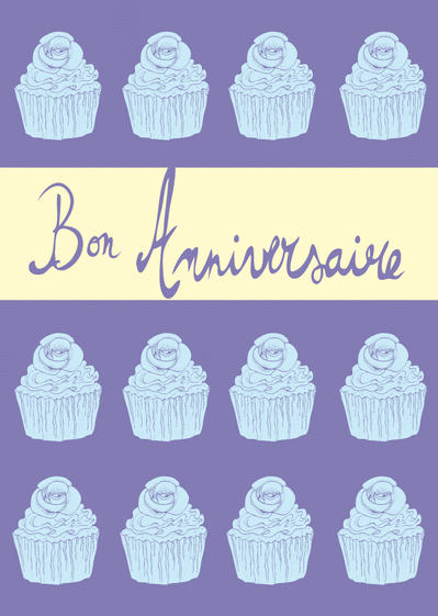 Carte Plein De Cup Cakes Bon Anniversaire Envoyer Une Vraie Carte Gateau D Anniversaire Des 0 99 Merci Facteur