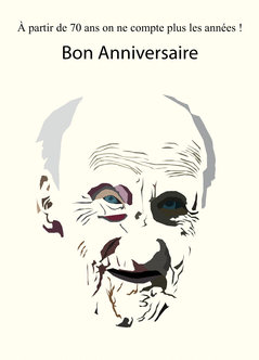 Envoyez Une Jolie Carte Anniversaire 70 Ans Des 0 99 Envoi Rapide Avec Merci Facteur