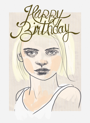 carte anniversaire fille 20 ans Carte Anniversaire Jeune Fille Blonde Envoyer Une Carte carte anniversaire fille 20 ans