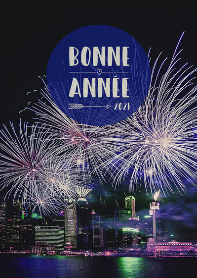 Carte Feu D Artifice De La Bonne Annee 21 Envoyer Une Carte De Voeux 21 Avec Feu D Artifice Des 0 99 Merci Facteur