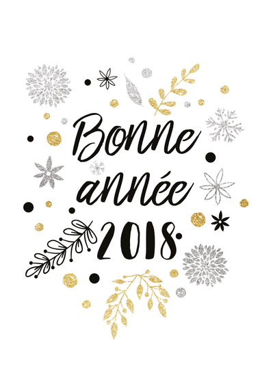 Carte Bonne Année 2019 Sur Fond Blanc : Envoyer une Carte 