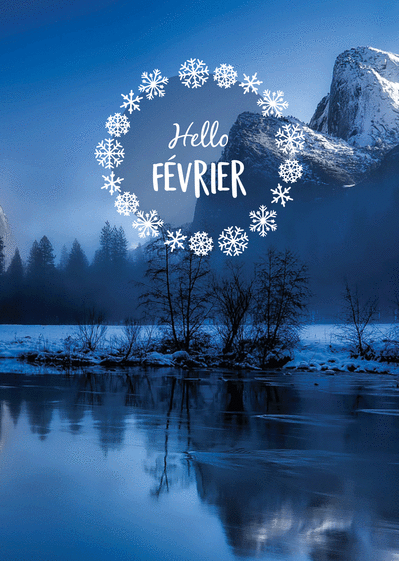 Carte Hello Février : Envoyer une Carte De Février Et D'hiver dès 0,99 ...