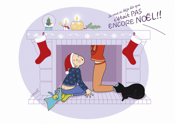 Carte Le Pere Noel N Est Pas Pret Envoyer Une Carte De Noel Humour Des 0 99 Merci Facteur