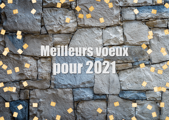 Carte Belles Pierres Pour La Nouvelle Année 2021 : Envoyer 