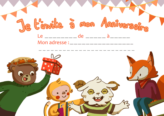 Invitations Anniversaire Enfants Envoyer Une Invitation Anniversaire Enfant Des 0 99