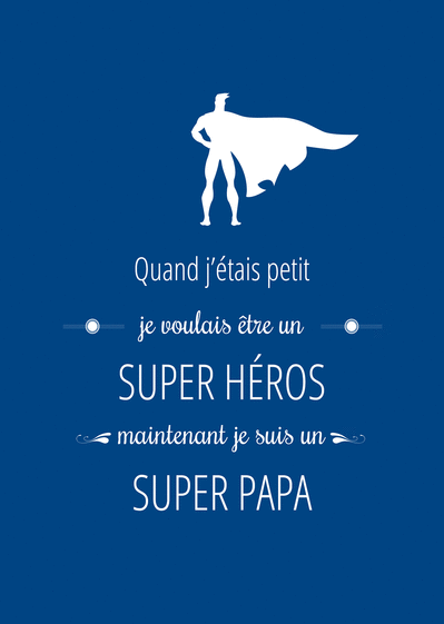 Carte Super Hero Super Papa Envoyer Une Vraie Carte Mon Papa Est Un Super Heros Des 0 99 Merci Facteur