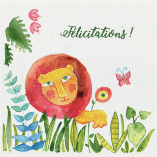 Carte Felicitations Petit Lion Envoyer Une Carte Felicitation Des 0 99 Merci Facteur