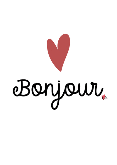 Carte Bonjour Avec Un Gros Coeur Envoyer Une Vraie Carte Pour Dire Bonjour Des 0 99 Merci Facteur