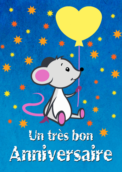 Carte Anniversaire Petite Souris Envoyer Une Carte Anniversaire Enfant Des 0 99 Merci Facteur