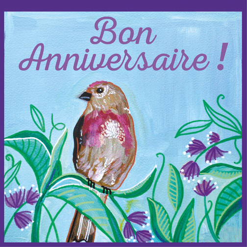 Carte Bon Anniversaire Oiseau La Linotte Melodieuse Envoyer Une Vraie Carte Anniversaire Animaux Des 1 99 Merci Facteur