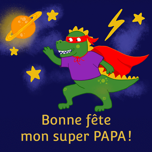 Envoyez Une Jolie Carte Mon Papa Est Un Super Heros Des 0 99 Envoi Rapide Avec Merci Facteur