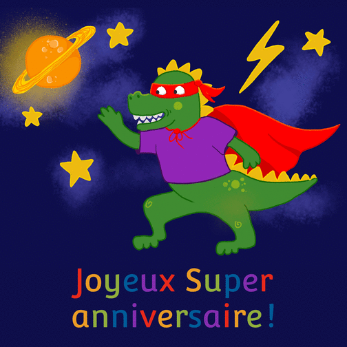 Carte Joyeux Anniversaire Petit Dragon Envoyer Une Vraie Carte Anniversaire Enfant Des 0 99 Merci Facteur